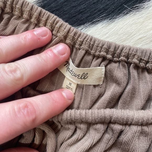 Madewell Ribbed Square-Neck Long-Sleeve Top - Picture 7 of 10